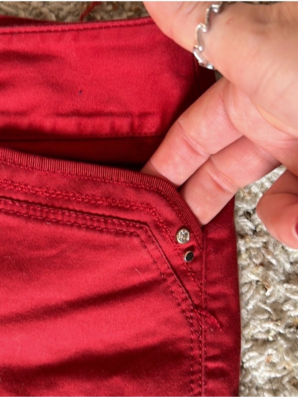 Whbm Women’s hot pink Eyelet and red Shorts size 6 - Picture 6 of 8